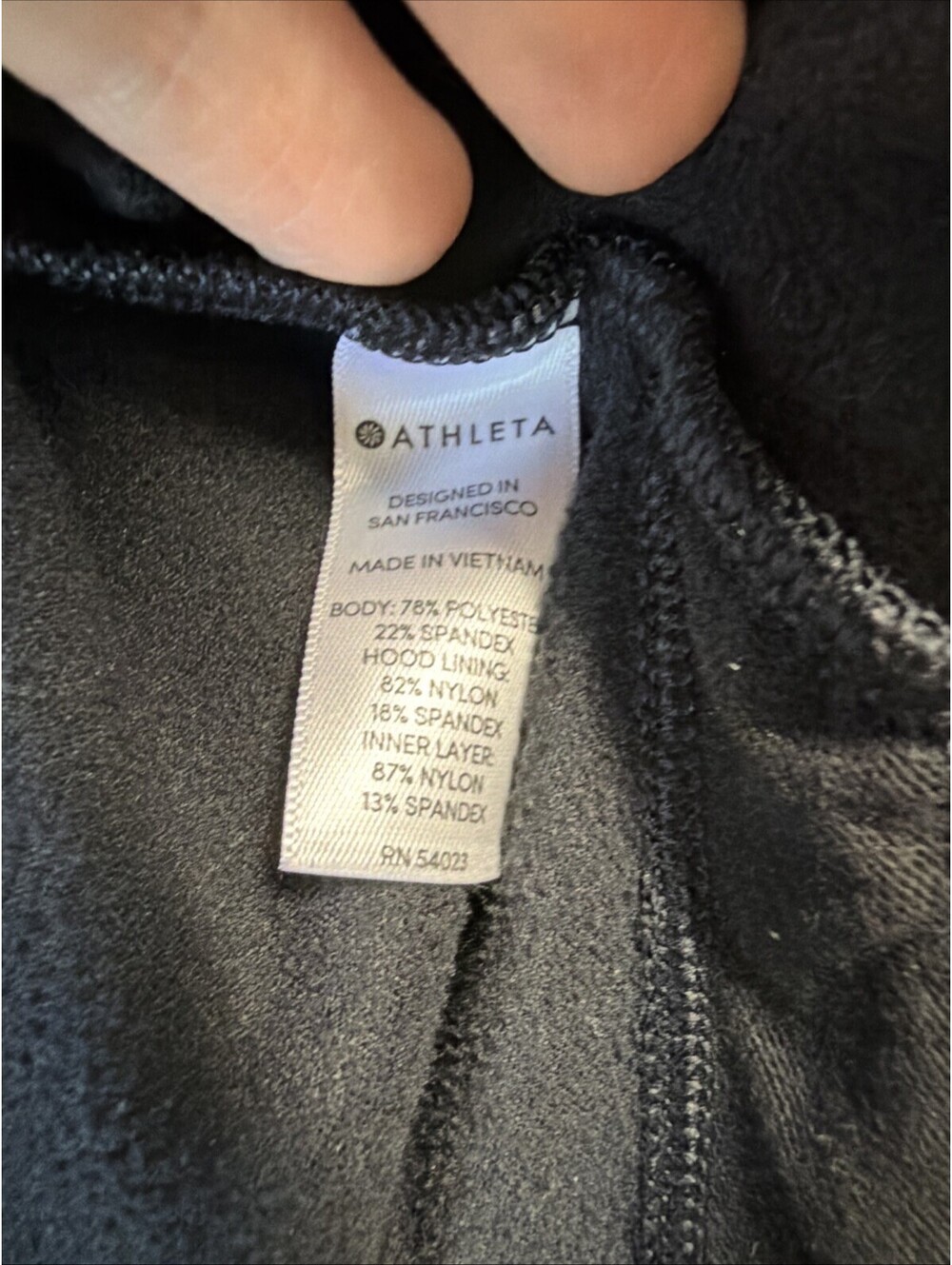 Athleta Black Hooded Xs Extra Layer Pullover Hoodie - Picture 8 of 13